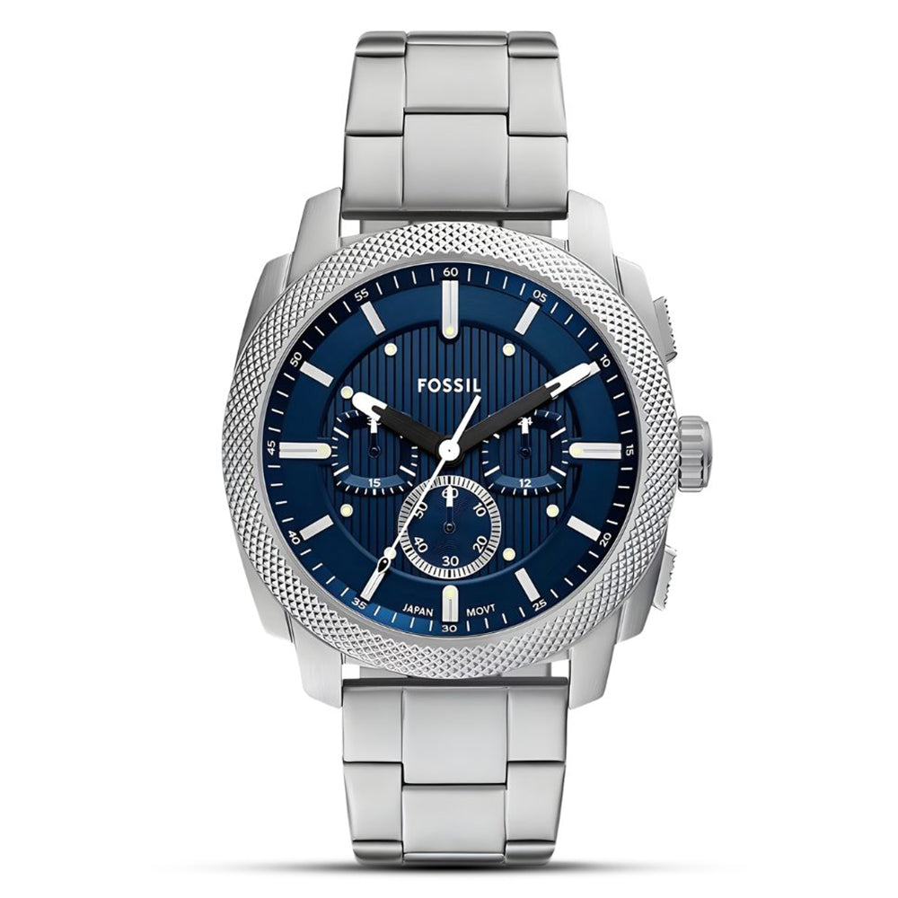 Fossil Machine Chronograph Blue Dial Men's Watch | FS6096