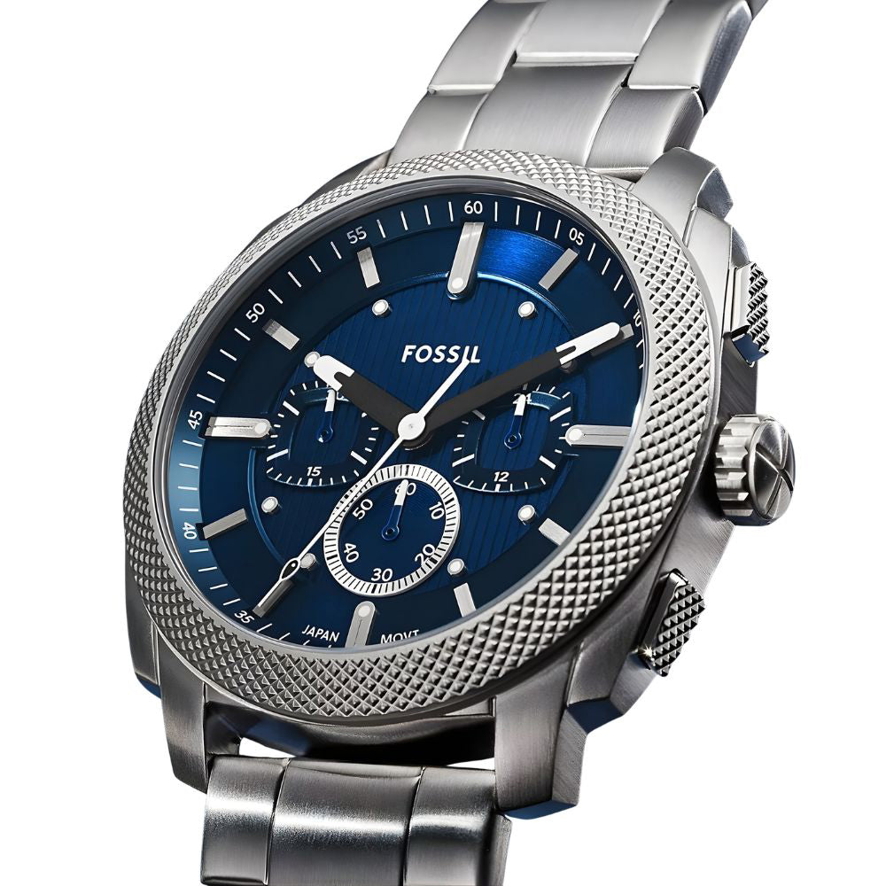 Fossil Machine Chronograph Blue Dial Men's Watch | FS6096