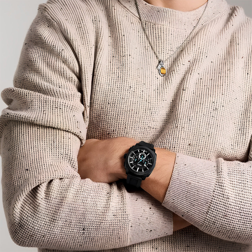 Fossil Machine Black Chronograph Dial Men's Watch FS6099