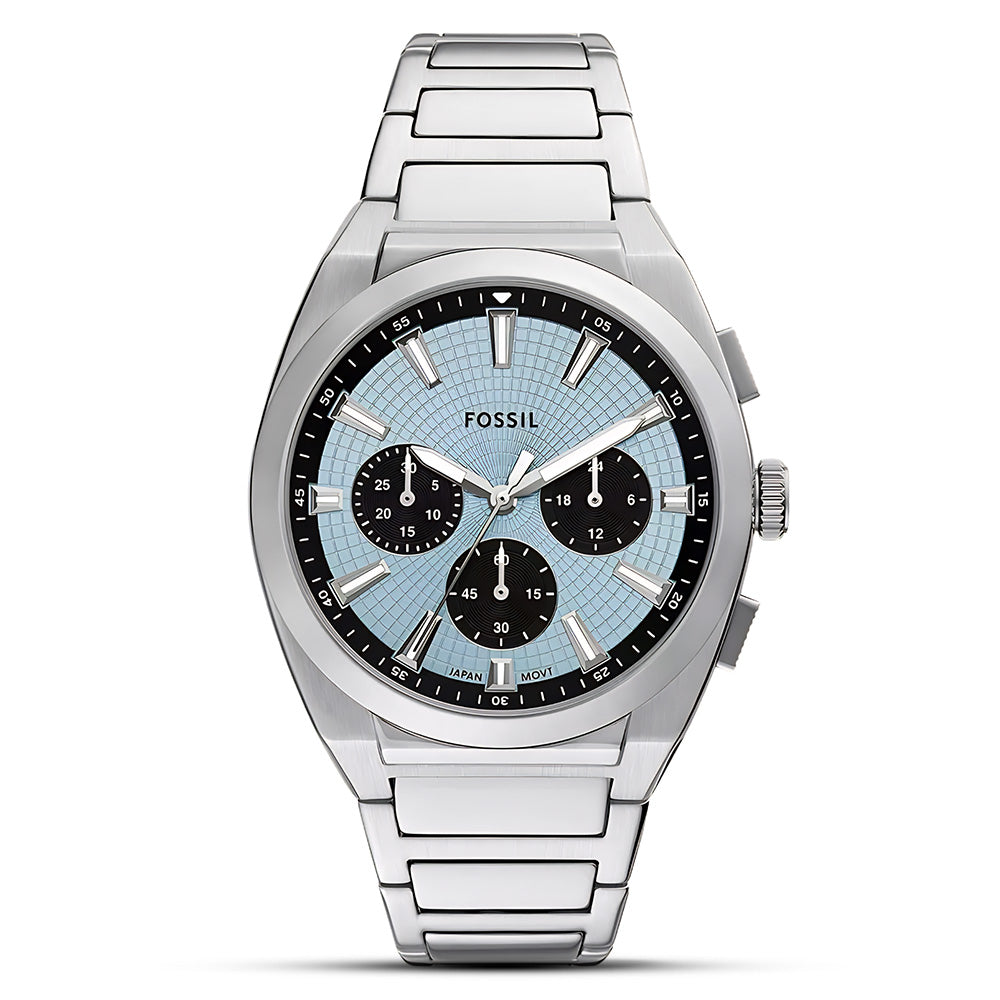 Fossil Everette Chronograph Ice Blue Dial Men's Watch FS6105