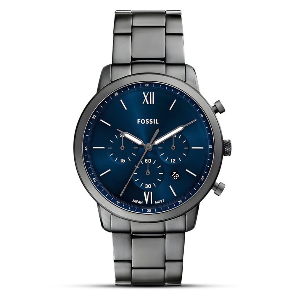 Fossil Neutra Chronograph Smoke Stainless Steel Men's Watch| FS5381