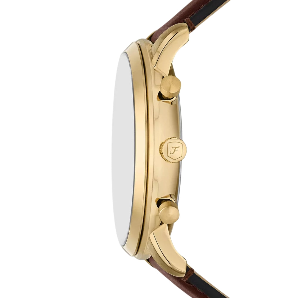 Fossil Neutra Chronograph Gold Dial Men's Watch FS6113