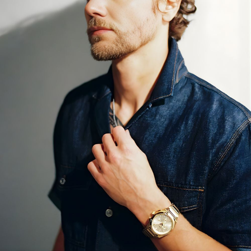 Fossil Everett Chronograph Gold-Tone Stainless Steel Men's Watch | FS6119