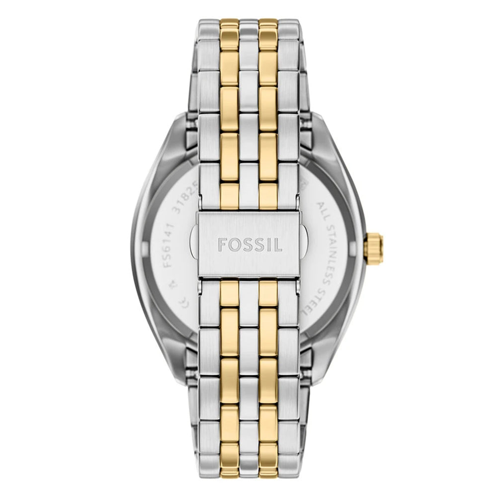 Fossil Campbell Two Tone Blue Dial Men's Watch FS6141