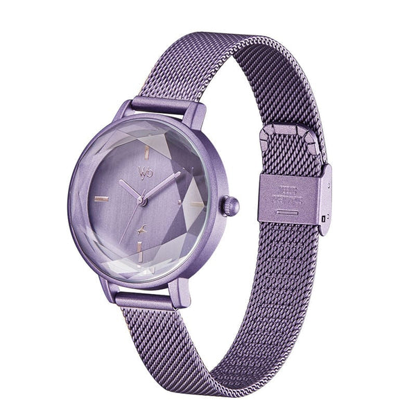 Fastrack Vyb Aurora Quartz Purple Dial Ladies Watch| FV60010QM01W