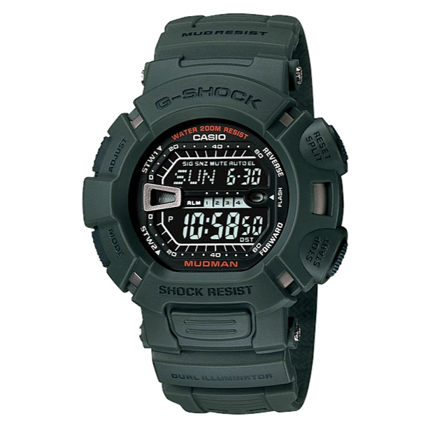 Casio G-Shock Green "Mudman" Digital Watch G-9000-3VDR