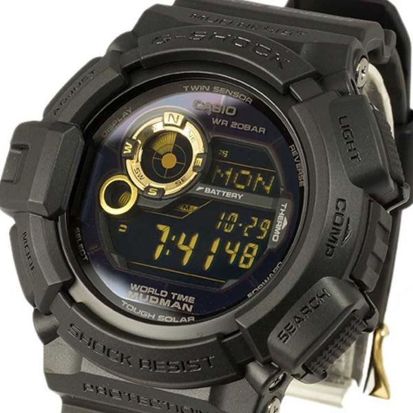 Casio G-Shock Black "Mudman" Tough Solar Digital Watch G-9300GB-1DR