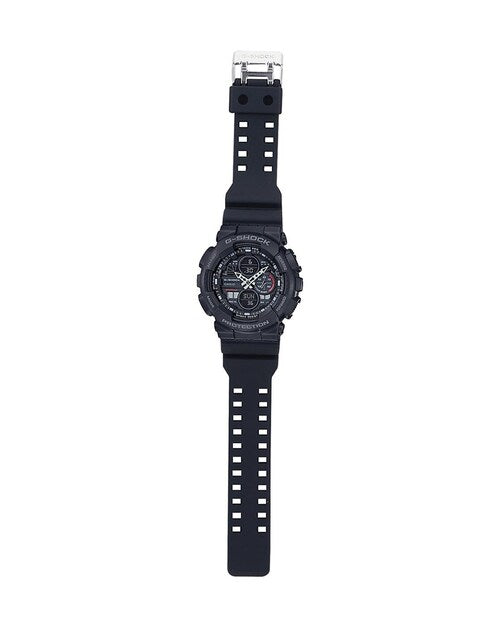 Casio G-Shock Analogue-Digital Black Strap Watch GA-140-1A1DR