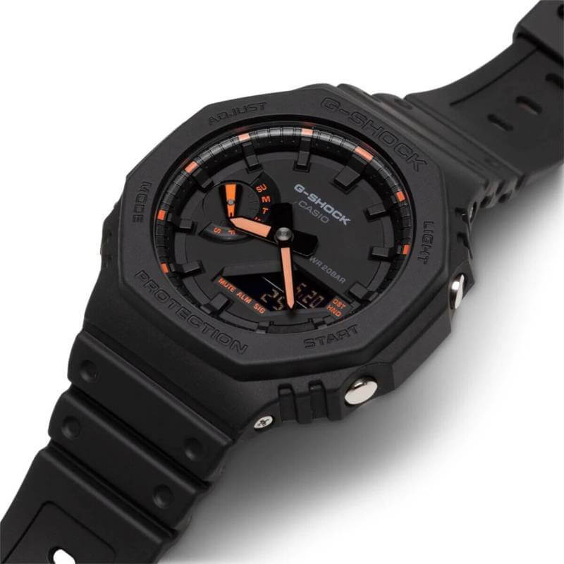Casio Neon CASIO G-SHOCK ANALOG-DIGITAL Neon Accent Series | GA-2100-1A4DR