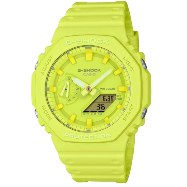 Casio G-Shock Analog-Digital Volt Yellow Men's Watch | GA-2100-9A9DR