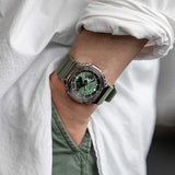 Casio G-Shock Analog-Digital Green Dial Men's Watch| GM-2100B-3ADR