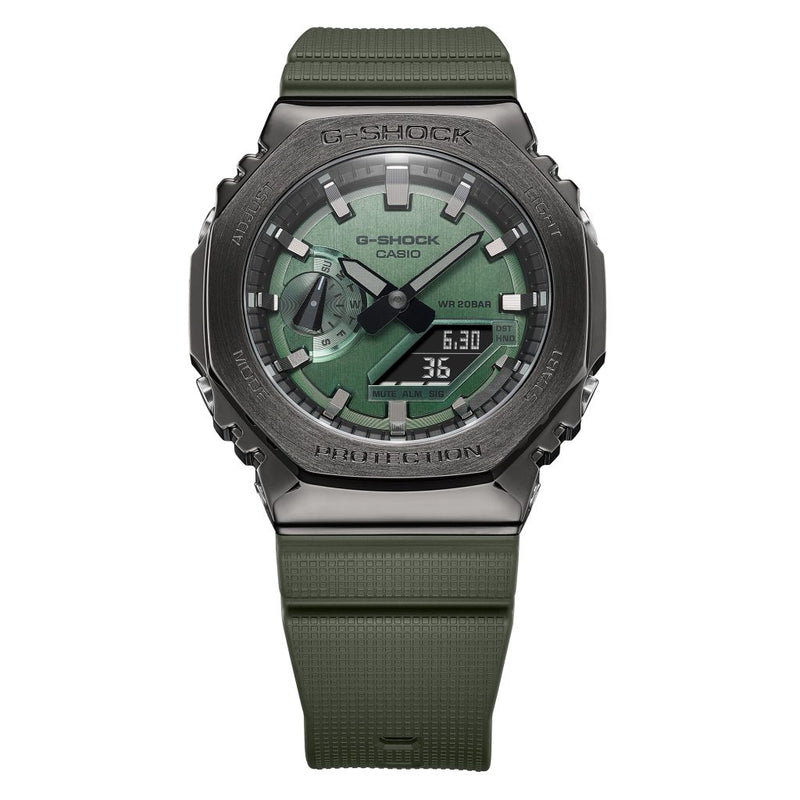 Casio G-Shock Analog-Digital Green Dial Men's Watch| GM-2100B-3ADR