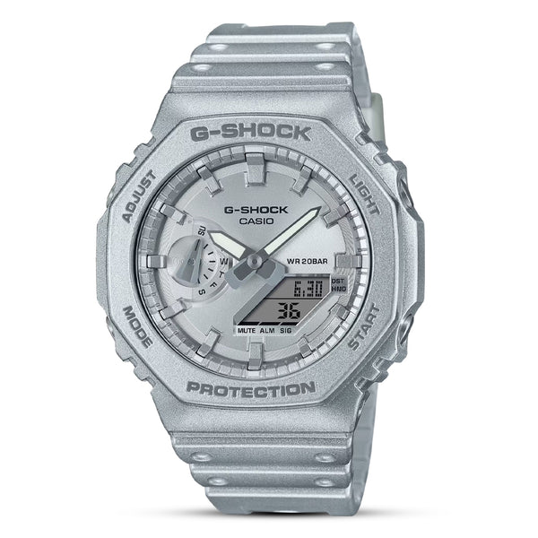 Casio G-Shock Silver Digital-Analogue Unisex Watch GA-2100FF-8ADR