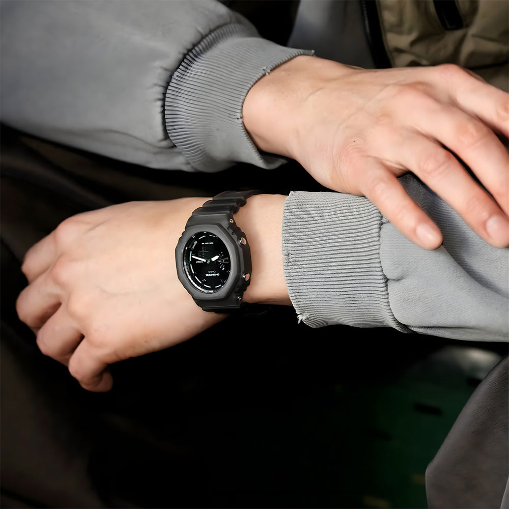 CASIO G-SHOCK MYSTERIOUS SMOKY GREY ANALOGUE-DIGITAL WATCH GA-2100K-1ADR