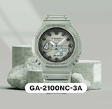 Casio G-Shock Analog-Digital Gray Dial Men's Watch GA-2100NC-3ADR