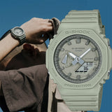 Casio G-Shock Analog-Digital Gray Dial Men's Watch GA-2100NC-3ADR