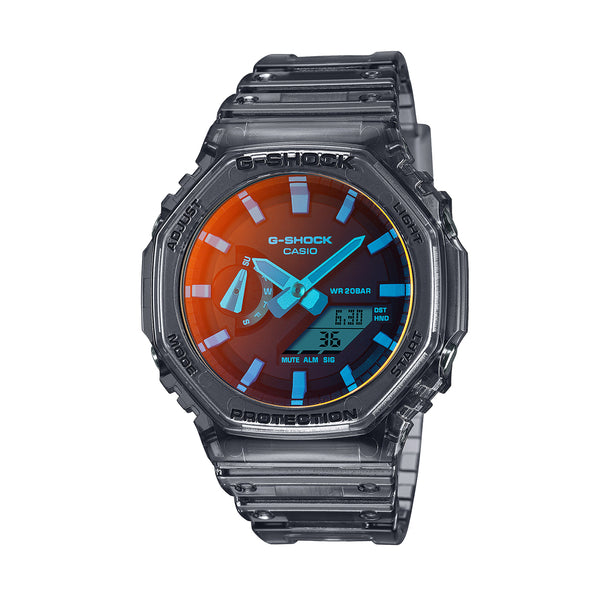 CASIO G-SHOCK ANALOG-DIGITAL BLACK DIAL MEN'S WATCH | GA-2100TLS-8ADR