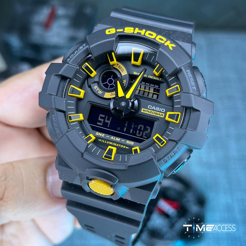Casio G-Shock Digital Black Yellow Scheme Watch | GA-700CY-1ADR