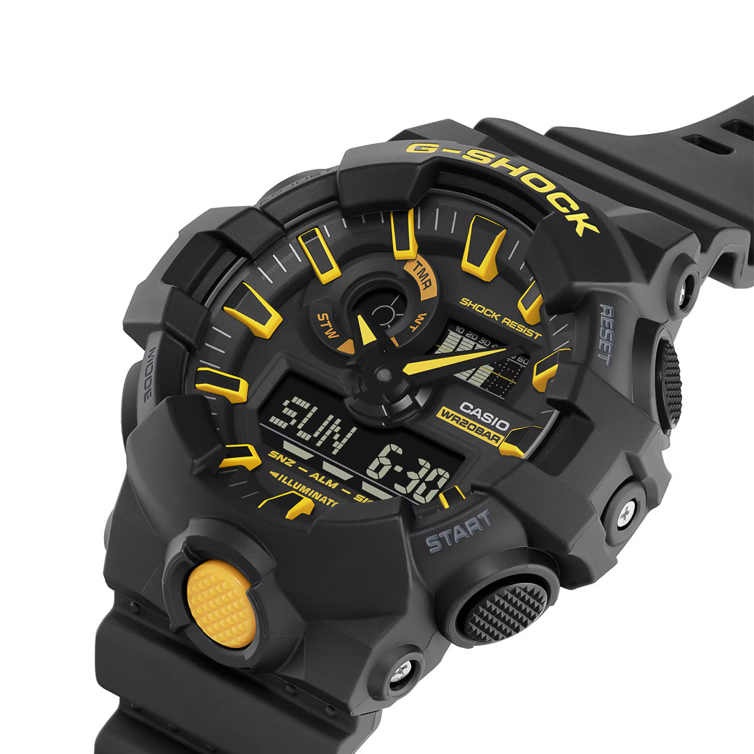 CASIO G-SHOCK デジタル腕時計 ブラック/イエロー　GA-700SE 楽天市場】CASIO カシオ G-SHOCK Gショック ジーショック GA-700SE-1A9