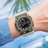 Casio G-shock Light Green Analogue-Digital Men's Watch GA-900HC-3ADR