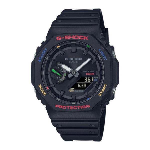 CASIO G-SHOCK "TOUGH SOLAR" SMARTPHONE LINKED BLACK DIAL MENS WATCH | GA-B2100FC-1ADR