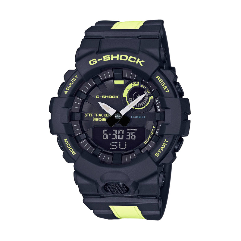 CASIO G-SHOCK G SQUAD BLUETOOTH BLACK RESIN MEN'S WATCH | GBA-800LU-1A1DR