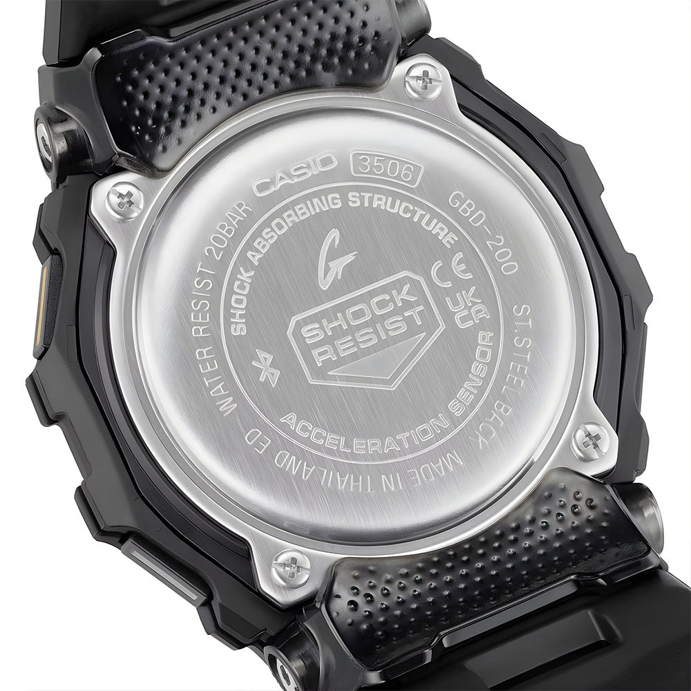 Casio G-Shock Black Strap Digital Mobile Linked Watch GBD-200-1A1DR