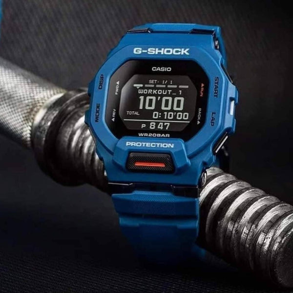 Casio G-Shock Blue Strap Digital Mobile Linked Watch GBD-200-2DR