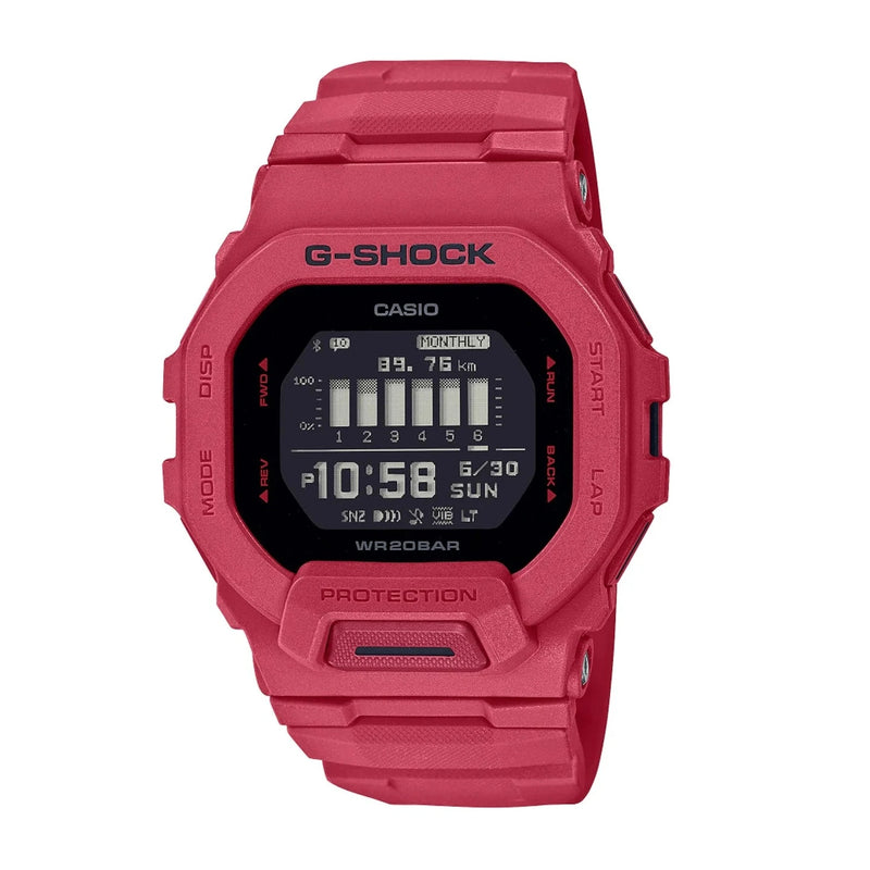 Casio G-Shock Vivid Red Digital Linked Men's Watch| GBD-200RD-4DR