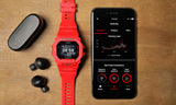 Casio G-Shock Sports Vivid Red Digital Mobile Linked Watch GBD-200RD-4DR