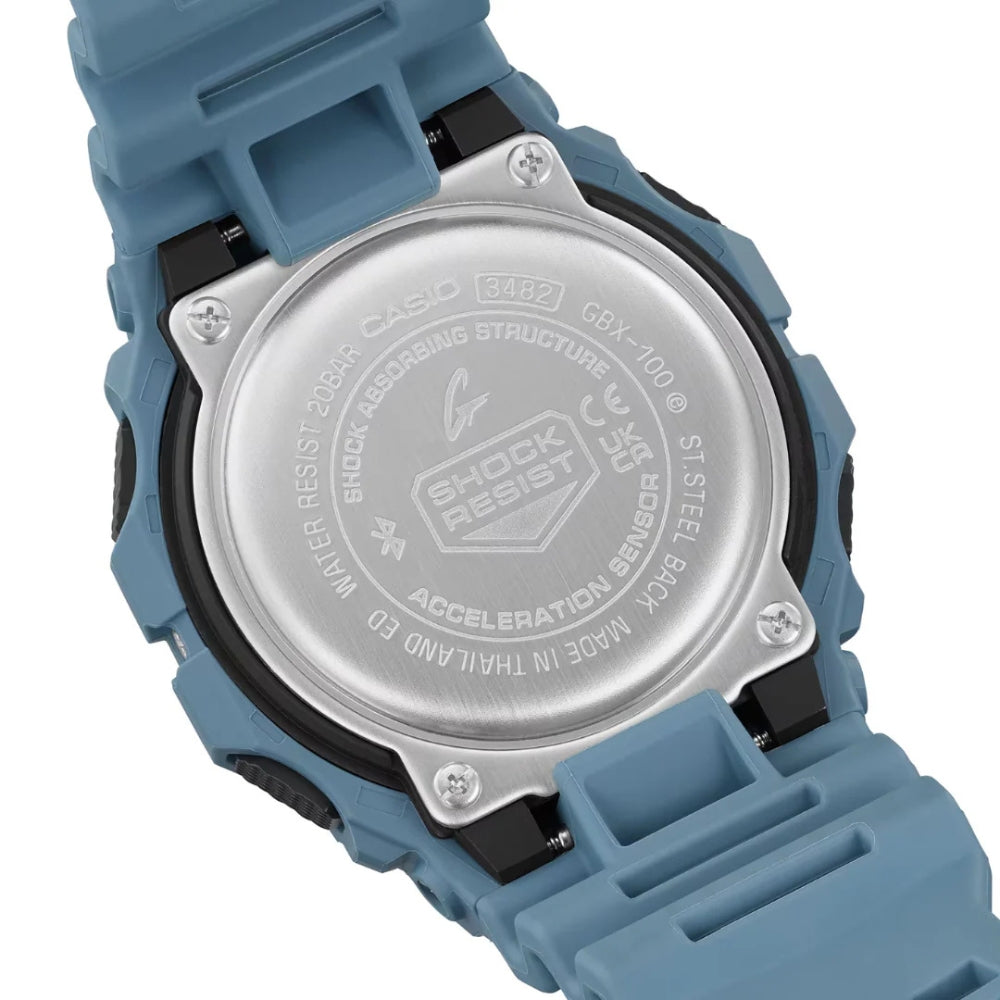 Casio G-Shock Ocean Blue Digital Surf Black Dial Watch | GBX-100-2ADR