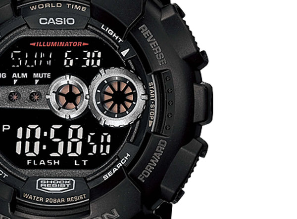 Casio G-Shock X-Large Black Skeleton Digital Watch GD-100-1BDR