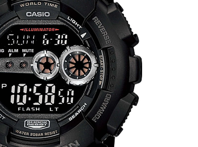 Casio G Shock X Large Black Skeleton Digital Watch GD 100 1BDR