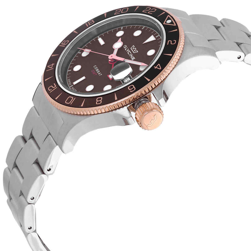 Glycine Combat Sub Sport GMT Dark Brown Dial Watch GL1056