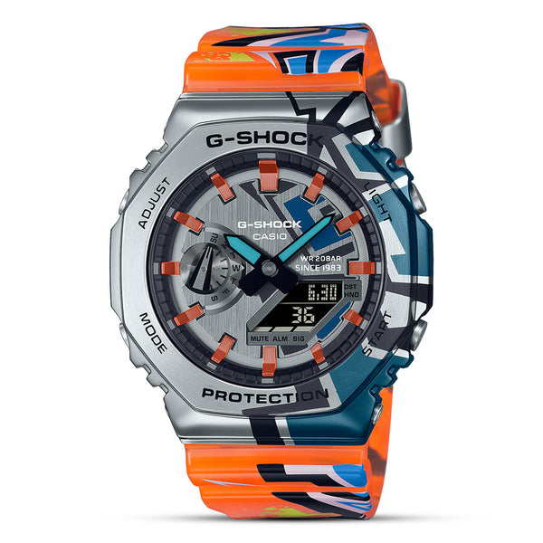 Casio G-Shock "Street Spirit" Orange Strap Mens Watch | GM-2100SS-1ADR