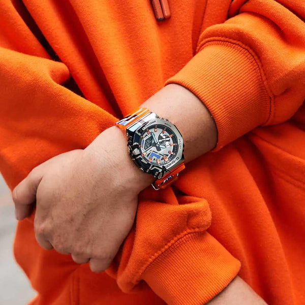 Casio G-Shock "Street Spirit" Orange Strap Mens Watch | GM-2100SS-1ADR