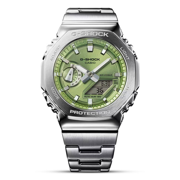 CASIO G-SHOCK G-STEEL EDITION GREEN DIAL MEN'S WATCH | GM-2110D-3ADR