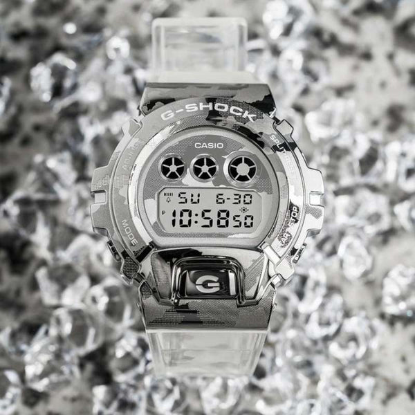 Casio G-Shock White Camouflage Digital Men's Watch| GM-6900SCM-1DR