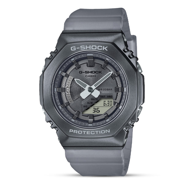 CASIO G-SHOCK ANALOGUE DIGITAL GREY RESIN STRAP UNISEX WATCH | GM-S2100MF-1ADR