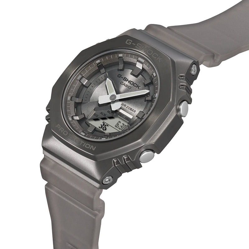 CASIO G-SHOCK ANALOGUE DIGITAL GREY RESIN STRAP UNISEX WATCH | GM-S2100MF-1ADR