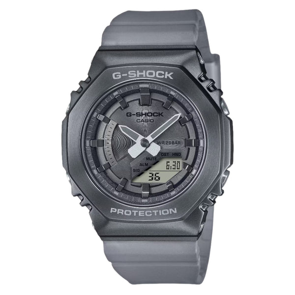 CASIO G-SHOCK ANALOGUE DIGITAL GREY RESIN STRAP UNISEX WATCH | GM-S2100MF-1ADR