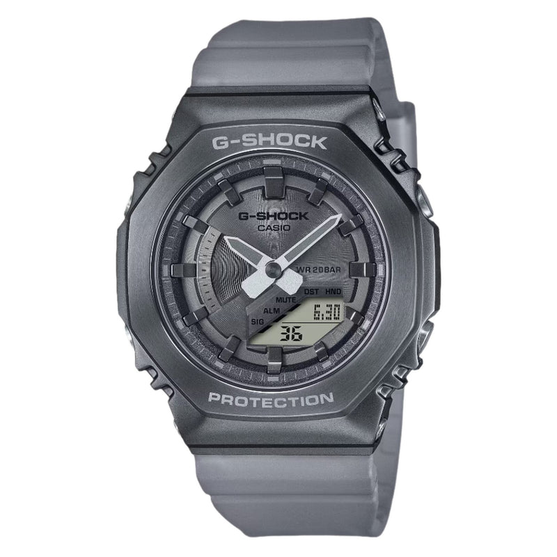 CASIO G-SHOCK ANALOGUE DIGITAL GREY RESIN STRAP UNISEX WATCH | GM-S2100MF-1ADR