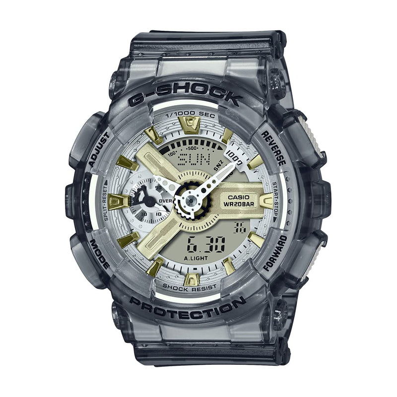 Casio G-Shock Analog-Digital Gray Dial Women's Watch-GMA-S110GS-8ADR