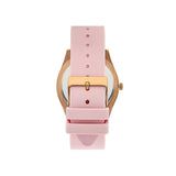 Guess Clarity Rose Gold Dial Silicone Band Ladies Watch | GW0109L2