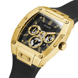 GUESS Black and Gold-Tone Square Multifunction Men's Watch| GW0202G1