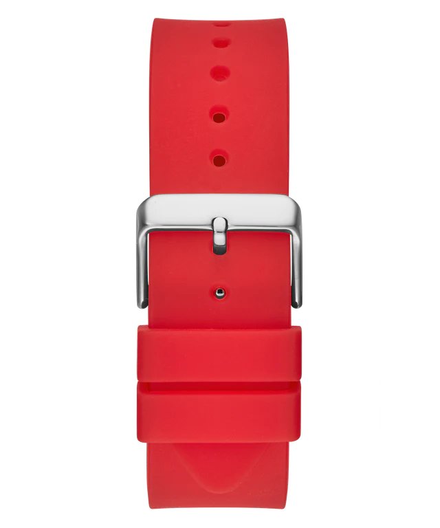 Guess Phoenix Red Multi-function Clear Strap Men's Watch GW0203G5