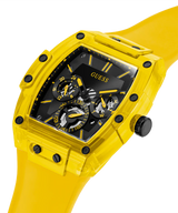 Guess Yellow Multi-function Clear Silicon Strap Men's Watch GW0203G6