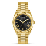 Guess Connoisseur Gold Tone Black Dial Men's Watch | GW0265G3