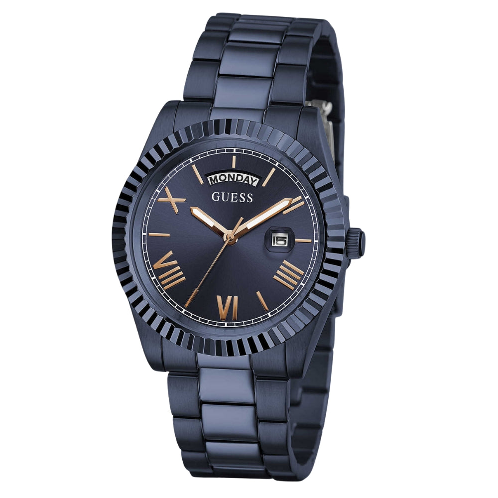 Guess Connoisseur Day-Date Blue Dial Men's Watch GW0265G9