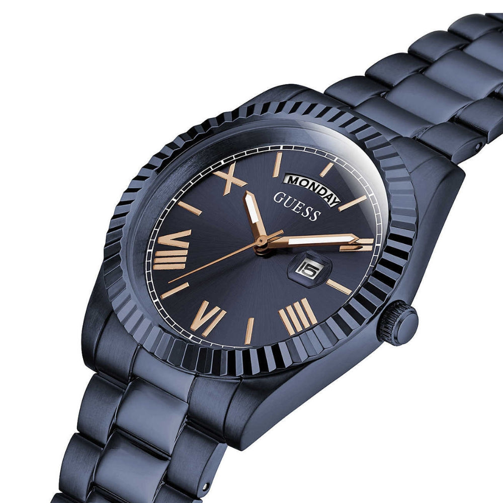 Guess Connoisseur Day-Date Blue Dial Men's Watch GW0265G9